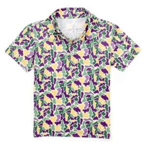 MARDI GRAS CAMO POLO - PROPERLY TIED